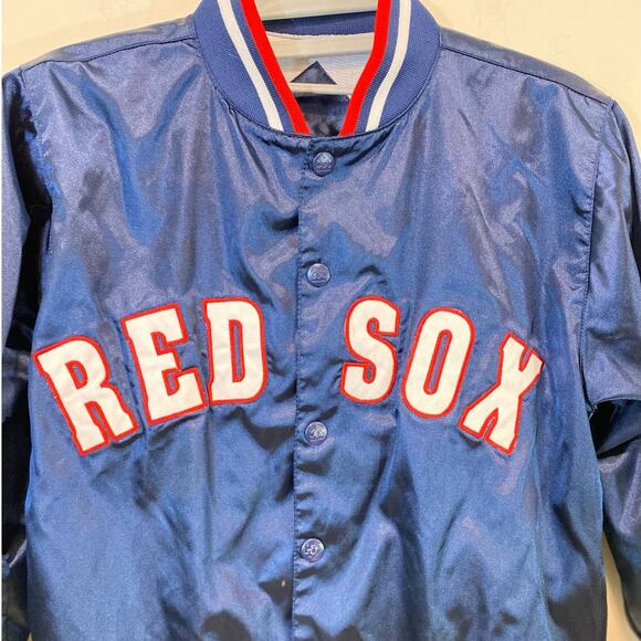 VTG MightyMac Kids Red Sox Embroidered Varsity Jacket 8/10 - Picture 11 of 11